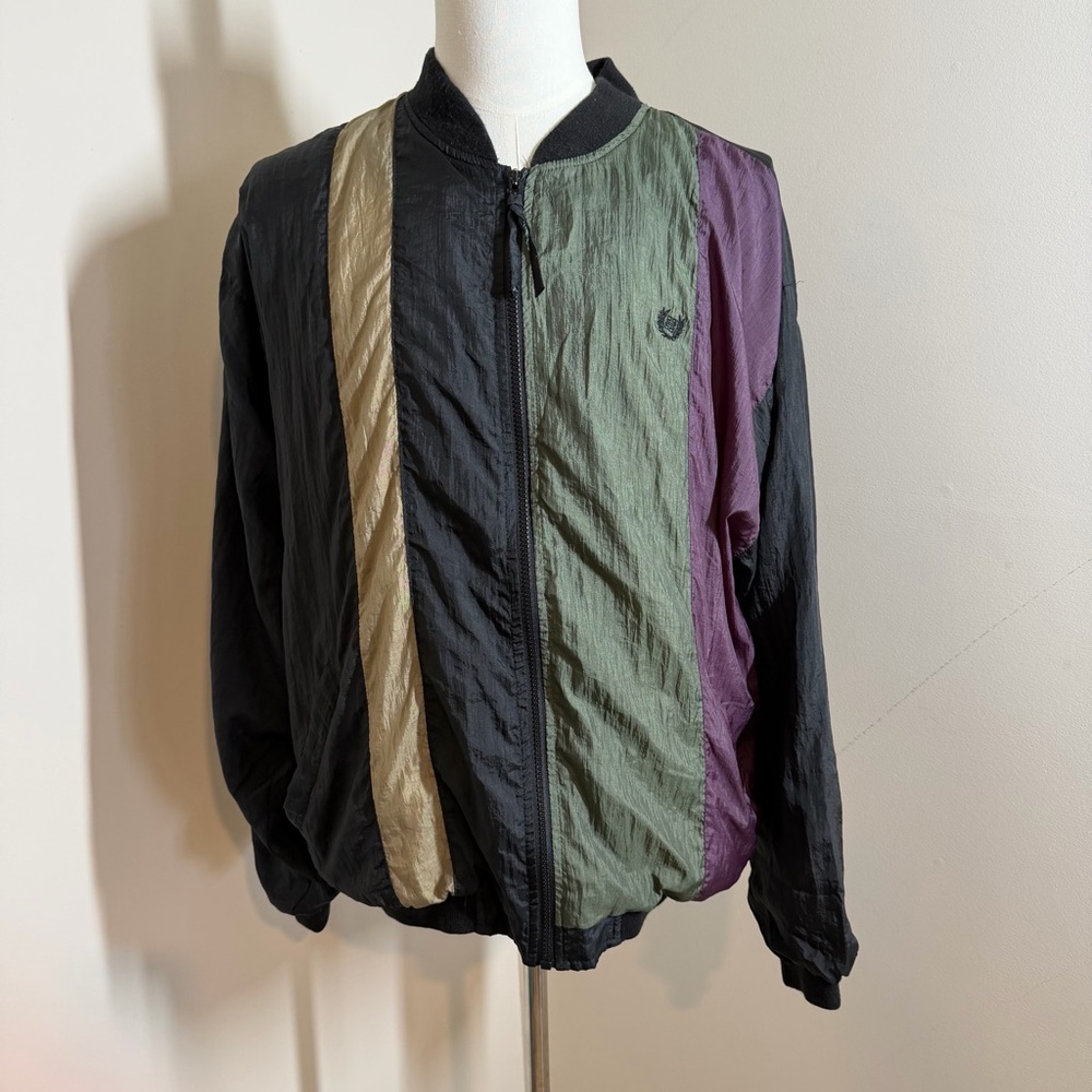 Givenchy Vintage Men’s 80’s 90’s Logo Windbreaker Full Zip Nylon Track Jacket